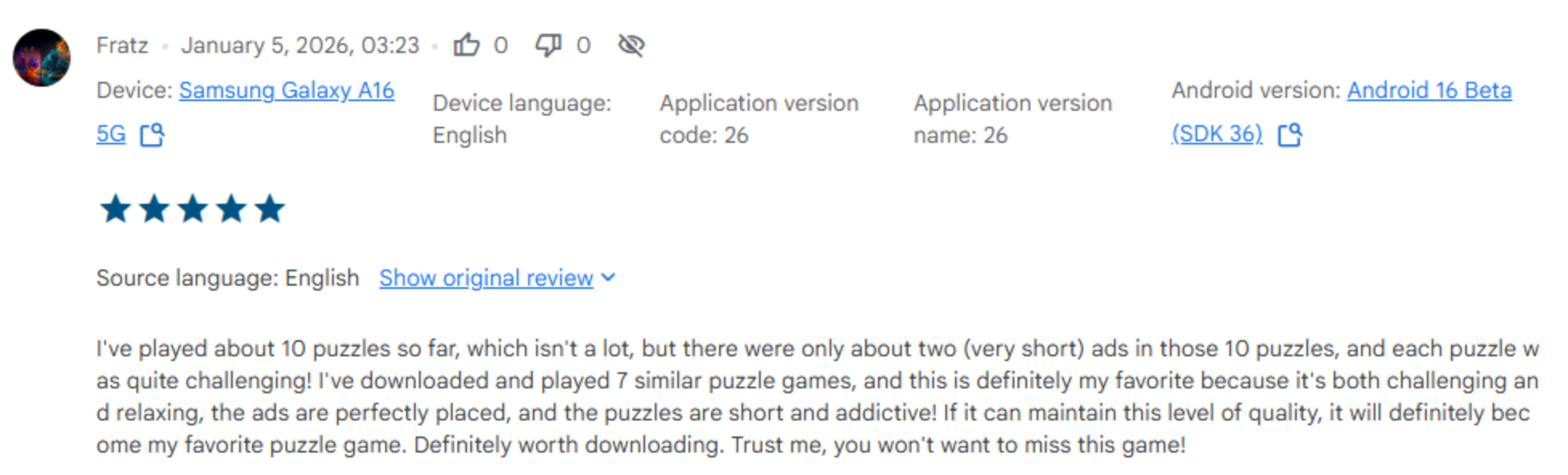Player Review 10