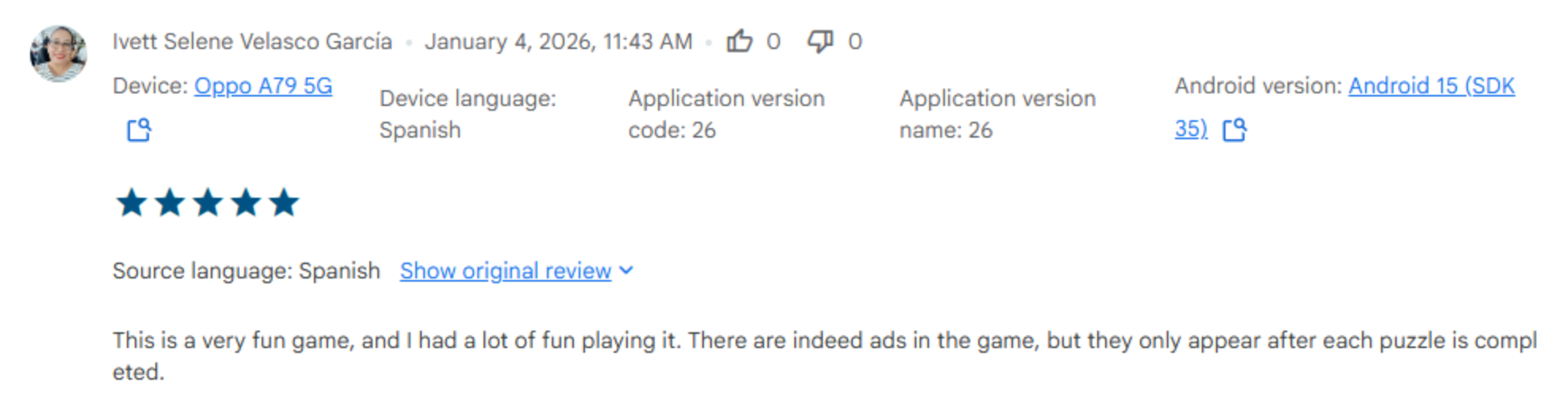 Player Review 5