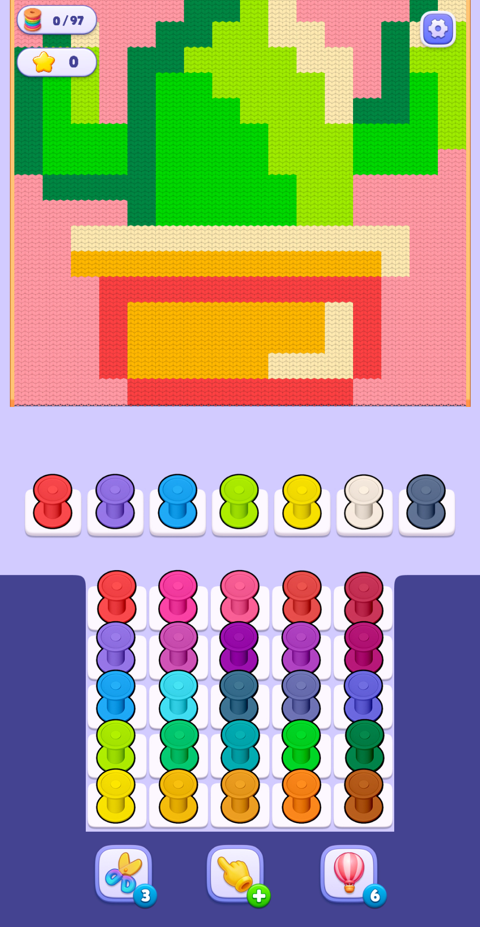 Yarn Match gameplay